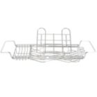 Alternate image 2 for ToiletTree Products Stainless Steel Bathtub Caddy with Extending Sides and Book Holder