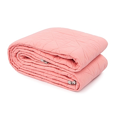 Saturday Park Pink Reversible Quilt. View a larger version of this product image.