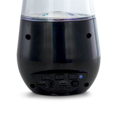 beFree Sound Bluetooth LED Dancing Water Multimedia Speakers in Black. View a larger version of this product image.