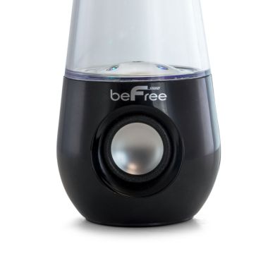 beFree Sound Bluetooth LED Dancing Water Multimedia Speakers in Black. View a larger version of this product image.