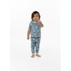 Alternate image 1 for Sleep On It Boys Green Dino Super Soft Snug Fit 2-Piece Pajama Sleep Set