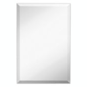 Large Simple Rectangular Streamlined 1 Inch Beveled Wall Mirror   Premium Rectangle Glass