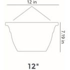 Alternate image 2 for The HC Companies Eclipse Round Hanging Basket, Chocolate, 12''