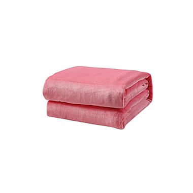 L&#39;baiet Modern Indoor Fleece Twin Blanket 60"x80" 100% Polyester, Fluffy, Cozy, Plush, Microfiber, Warm Bedding Cover - Pink. View a larger version of this product image.