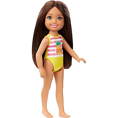 Barbie Club Brunette Chelsea Beach Doll, 6-inch. View a larger version of this product image.