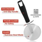 Alternate image 3 for Zulay Kitchen Stainless Steel Pizza Cutter Wheel