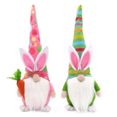 Santa's Workshop Home Decorative 14" Easter Gnomes, Set Of 2. View a larger version of this product image.