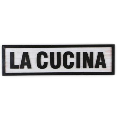 Cheungs Decorative Bold, modern farmhouse La Cucina sign. View a larger version of this product image.
