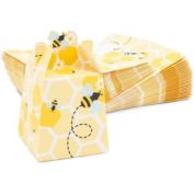 Sparkle and Bash Paper Treat Boxes for Bee Party Favors (3.5 x 3.5 x 5.5 in, 50 Pack)