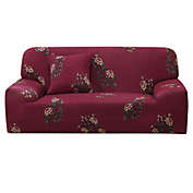 PiccoCasa Stretch Sofa Cover Floral Printed Couch Slipcover for Sofas Love-seat Armchair Universal Elastic Furniture with One Cushion Cover, XL