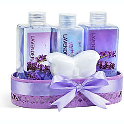 Freida and Joe Lavender Fragrance Bath & Body Gift Set in Wire Basket