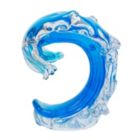 Alternate image 0 for Beachcombers Blue Rip Curl Wave Glass Art Display Figurine 6.75 Inch