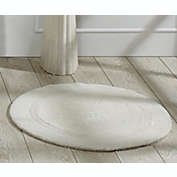 Better Trends Lux Reversible Bath Rug, 100% Cotton, 30" Round, Ivory
