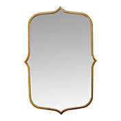 HomeRoots Decor 36 Hillary Antique Gold Metal Framed Mirror