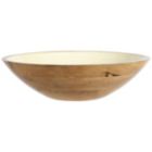 Alternate image 0 for Laurie Gates 11.75 Inch Enameled Mango Wood Serving Bowl in White and Brown