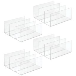 mDesign Plastic Divided Purse Storage Organizer for Closets