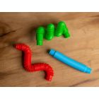 Alternate image 1 for Plastic Sensory Tube Fidget Toys Set of 3   Blue, Red, Green   Satisfying Hand Popper Toys For Special Needs, ADD, ADHD   Anxiety And Stress Relief Games, Novelty Gifts