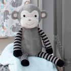 Alternate image 2 for Bedtime Originals Jungle Fun Gray/Black Plush Monkey Stuffed Animal - Bingo