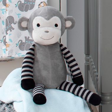 Bedtime Originals Jungle Fun Gray/Black Plush Monkey Stuffed Animal - Bingo. View a larger version of this product image.
