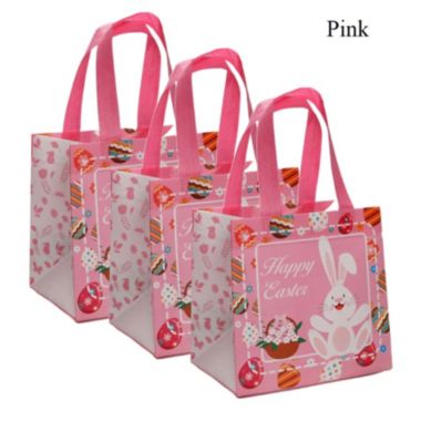 Department Store 3PCS Easter Gift Bags - Bunny Easter Non-Woven Tote Bags With Handles For Holiday Party Supplies. View a larger version of this product image.