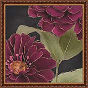 Great Art Now Burgundy Floral 2 by Heidi Kuntz 22 -Inch x 22-Inch Framed Wall Art