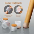Alternate image 1 for Kitcheniva Silicone Floor Protectors Sliders with Felt Furniture Pads 36 Pcs