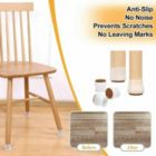 Alternate image 2 for Kitcheniva Silicone Floor Protectors Sliders with Felt Furniture Pads 36 Pcs