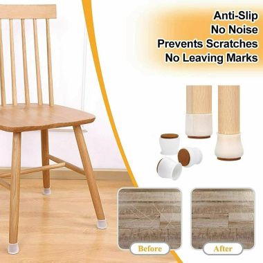 Kitcheniva Silicone Floor Protectors Sliders with Felt Furniture Pads 36 Pcs. View a larger version of this product image.
