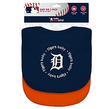 Detroit Tigers Baby Fanatic Team Color Bibs One Size 2-Count 