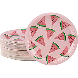 Blue Panda Watermelon Party Supplies, 9 Inch Paper Plates (9 in., 80 Pack)