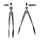 Alternate image 3 for Zulay Kitchen Premium Set of Stainless Steel Tongs for Cooking, Grilling and Barbecue - 12" and 9"