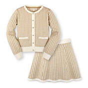 Hope & Henry Girls&#39; Long Sleeve Cardigan and Skirt Sweater Set, Infant, 6-12 Months