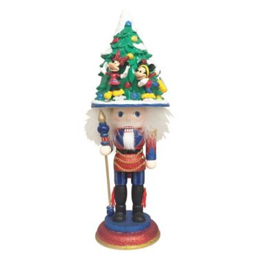 Hollywood Disney Mickey and Minnie Ice Skating Wooden Christmas Nutcracker 16 In. View a larger version of this product image.