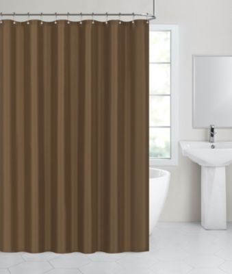 Brown Shower Curtain Liner Bed Bath, Fabric Shower Curtain Dark Brown And Tan