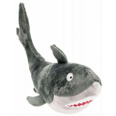 Grey Shark Soft Fabric Weighted Kids Door Stopper Doorstop 13 Inch. View a larger version of this product image.