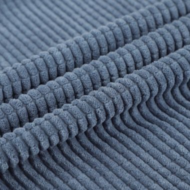 PiccoCasa Set of 2 Corduroy Corn Striped Throw Pillow Covers, Fleece Decorative Cushion Covers, Soft Sofa Pillowcase for Living Room Bedroom Car Seat, 18"X 18", Teal Blue. View a larger version of this product image.