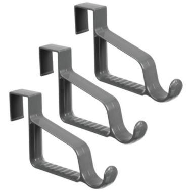 mDesign Over Door Hanging Storage Organizer Rack, Valet Hook. View a larger version of this product image.