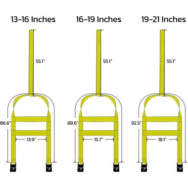 Noa Store 2x Dolly Basket Straps With Flat Hooks Tow Dolly Straps Car Basket Straps. View a larger version of this product image.