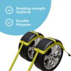 Alternate image 3 for Noa Store 2x Dolly Basket Straps With Flat Hooks Tow Dolly Straps Car Basket Straps