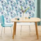 Alternate image 2 for Roommates Decor Modern Perennial Blooms Peel & Stick Wallpaper - Blue