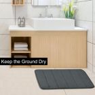 Alternate image 1 for PiccoCasa Memory Foam Bath Mat Rug for Bathroom, Soft and Absorbent Bath Rug Mat, Velvet Bathroom Floor Mat for in The Front of Bath Tub, Toilet, 32" x 20", Dark Gray