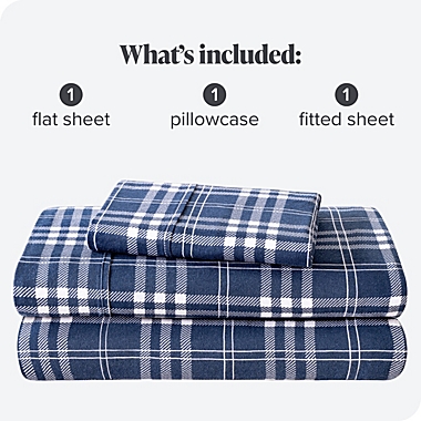 Deep Pocket Double Brushed Flannel Twin Bed 3pc Sheet Set White Velvety Soft Ultra Soft Heavyweight Lavish Touch 100% Cotton
