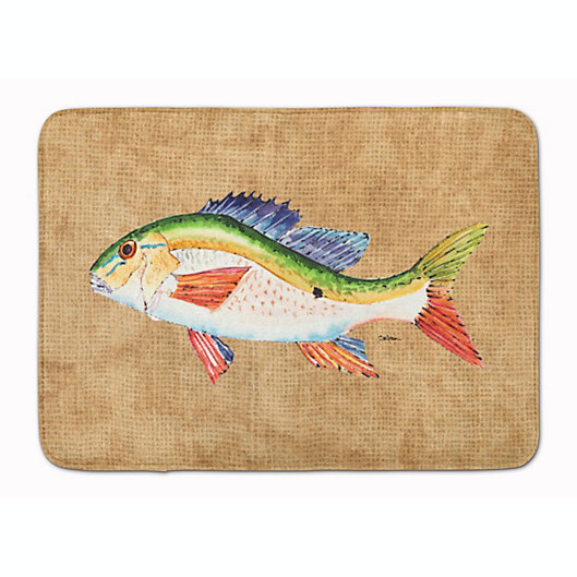 Carolines Treasures Fish Trout Floor Mat 19 x 27 Multicolor