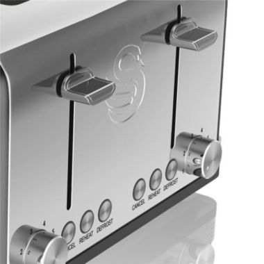Swan 4 Slice Retro Toaster Black. View a larger version of this product image.