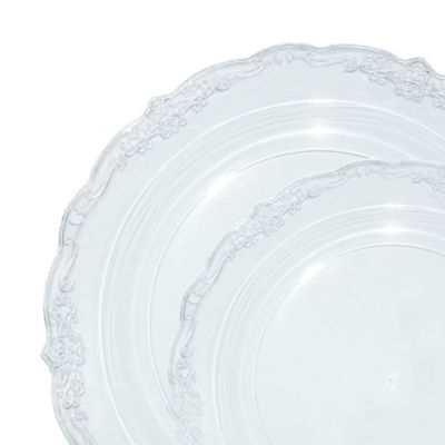 120 ct Square 7.5" Salad Plates White-Clear-Bone-Black-Silver-Purple-Green 