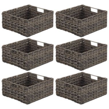mDesign Woven Ombre Pantry Bin Basket, 6 Pack. View a larger version of this product image.