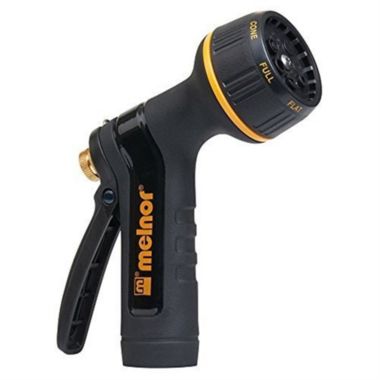 Melnor Metal 7-Pattern Watering Gardening Hose Nozzle, Black. View a larger version of this product image.