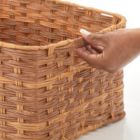 Alternate image 2 for mDesign Rectangular Woven Braided Home Storage Basket Bin Set of 3