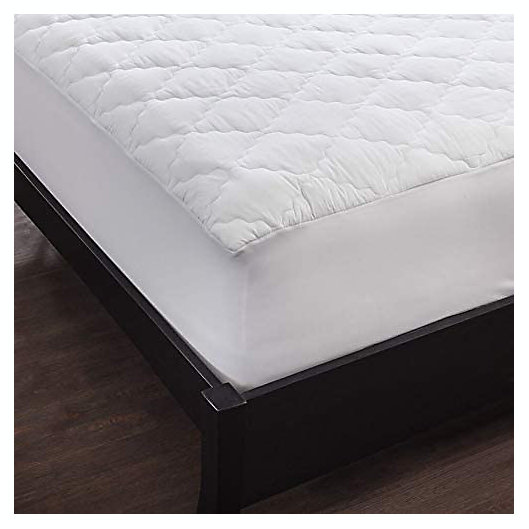 Quilted Fitted Mattress Pad Non-Skid Waterproof Fitted Sheet Mattress Protector 