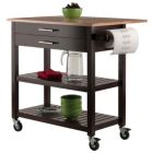 Alternate image 3 for Winsome Langdon Home Solid Wood Kitchen Cart